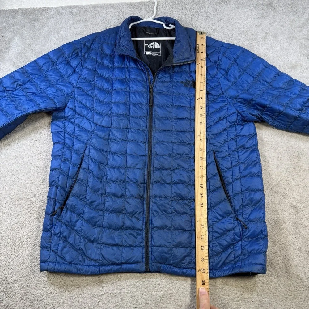 North Face Thermoball Eco Puffer Jacket Men's Size XXL Blue Full Zip Lightweight